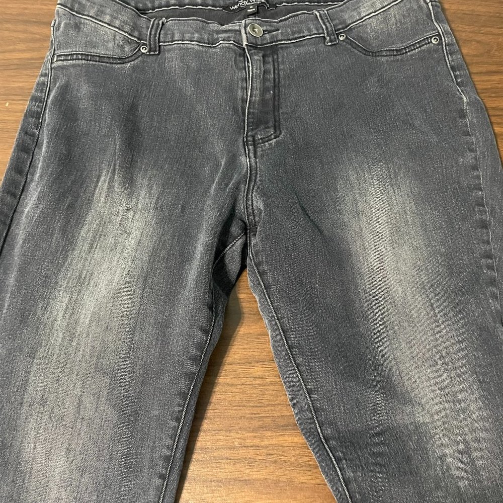 Wendy Williams Black Faded Jeans, Women's Size 14